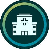 icono de vector de edificio de hospital