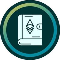 ethereum libro vector icono