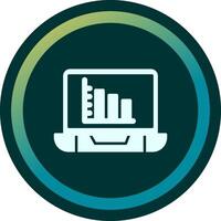 Online Bar Chart Vector Icon