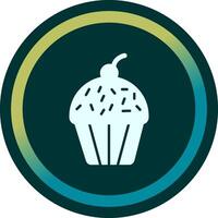 icono de vector de cupcake