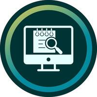 File Search Computer Vector Icon