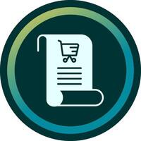 icono de vector de lista de compras