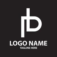 PB linked logo design vector