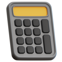 calculadora 3d ilustração para rede, aplicativo, infográfico, etc png