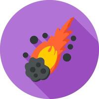 icono de vector de meteorito