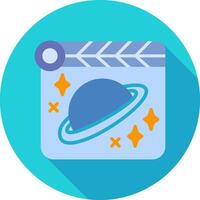 espacio película vector icono