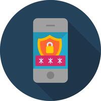 Mobile Security Vector Icon