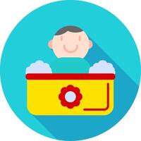 Baby Bath Vector Icon