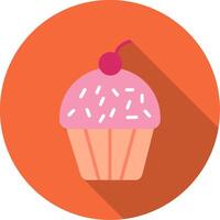 icono de vector de cupcake