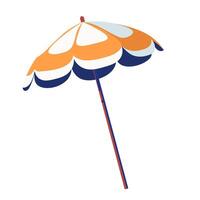 Vector illustration, flat style. Open beach umbrella