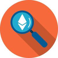 Ethereum Search Vector Icon