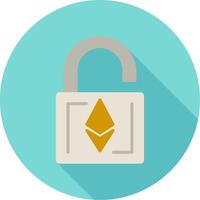 ethereum desbloquear vector icono