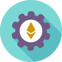 ethereum ajuste vector icono