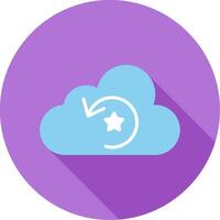 icono de vector de nube