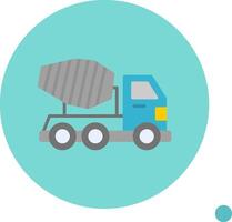 Mixer Truck Vector Icon