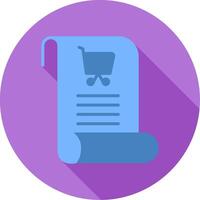 icono de vector de lista de compras