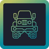 icono de vector de jeep