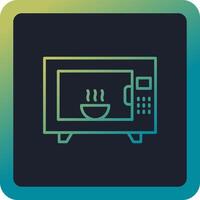 Microwave Oven Vector Icon