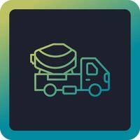 Cement Truck Vector Icon