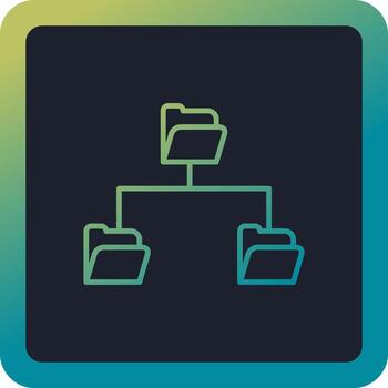 carpeta datos compartiendo vector icono