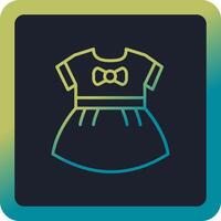 Baby Girls Dress Vector Icon