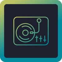 Turntable Vector Icon