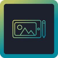 Graphic Tablet Vector Icon