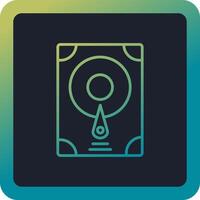 Hard Disk Vector Icon