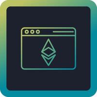 Ethereum Browser Vector Icon