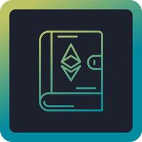 Ethereum Book Vector Icon