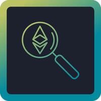 Ethereum Search Vector Icon