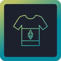 Ethereum Tshirt Vector Icon