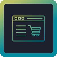 Shopping Website Vector Icon