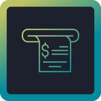 Receipt Vector Icon