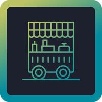 Food Cart Vector Icon