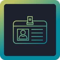 Identification Card Vector Icon