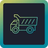 Dumper Truck Vector Icon