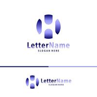 Modern letter H logo design vector. Creative H logo concepts template vector