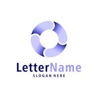 Modern letter O logo design vector. Creative O logo concepts template vector