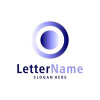 Modern letter O logo design vector. Creative O logo concepts template vector