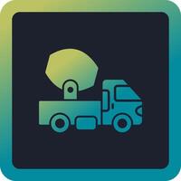 Cement Truck Vector Icon