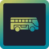 icono de vector de bus