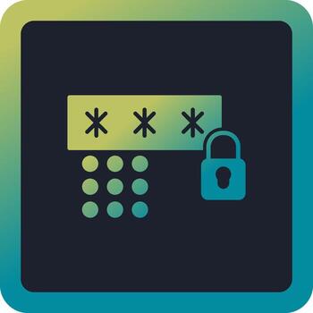 icono de vector de código de acceso