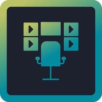 Surveillance Room Vector Icon