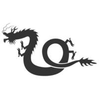 Dragon Silhouette Illustration vector