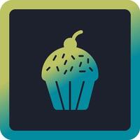 icono de vector de cupcake