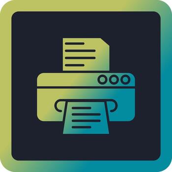 icono de vector de impresora