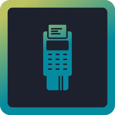 Pos Terminal Vector Icon