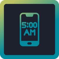 Smartphone Alarm Vector Icon