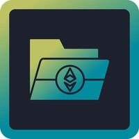 Ethereum Folder Vector Icon